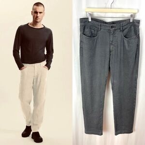 Transit UOMO Dark Grey Italian Linen Jean Size M ( US 34)